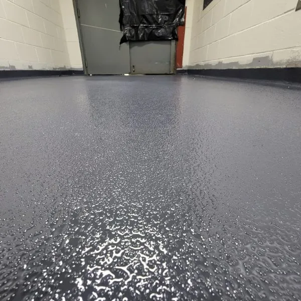 Epoxy flake finish garage floor Brevard County