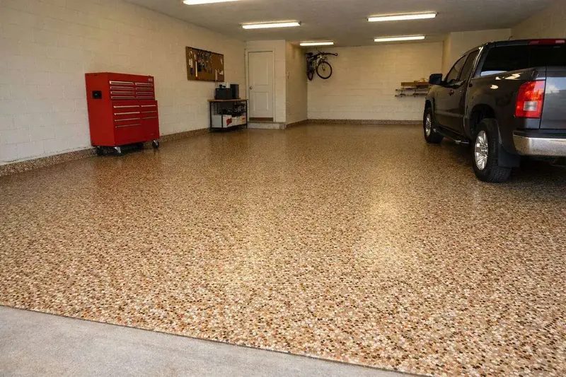 Flake epoxy garage floor Brevard County FL