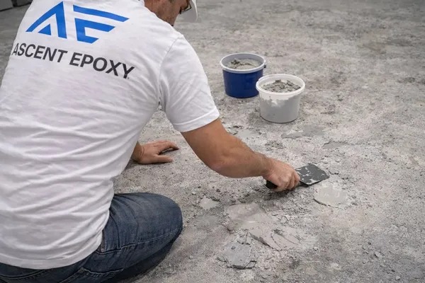 Grinding and preparing concrete after coating removal in Brevard County