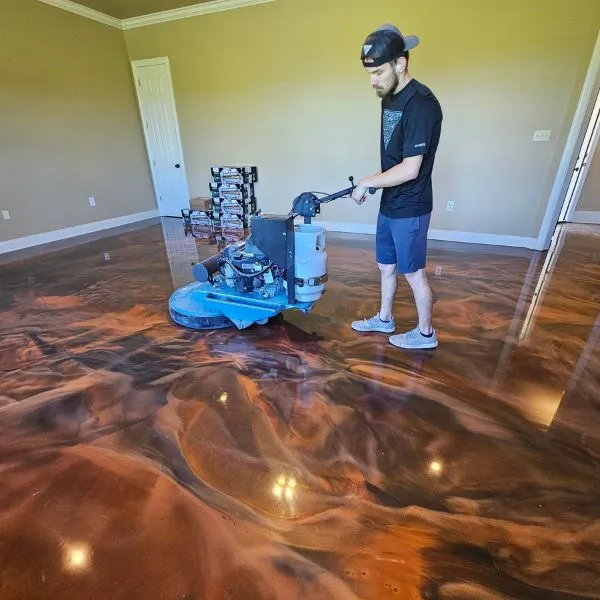 Metallic flooring system Brevard County