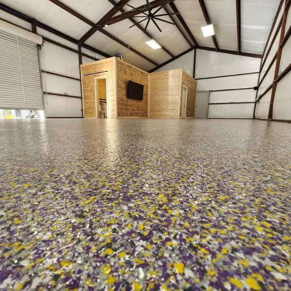 Home interior epoxy floor Brevard County
