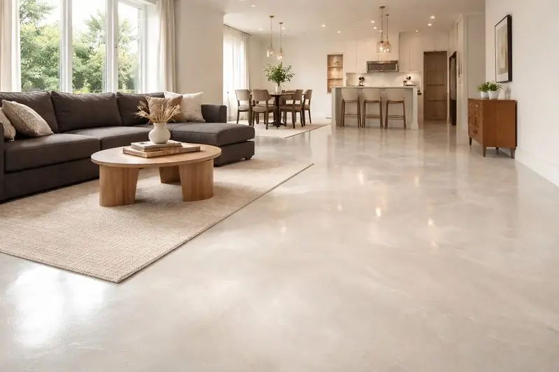 Residential metallic epoxy floor Brevard County Florida